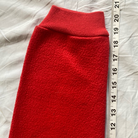 Red Nordic Fleece 1/4 zip up sweater, size M. - Picture 10 of 10